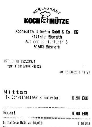 miem Hffner Kochmtze Restaurant